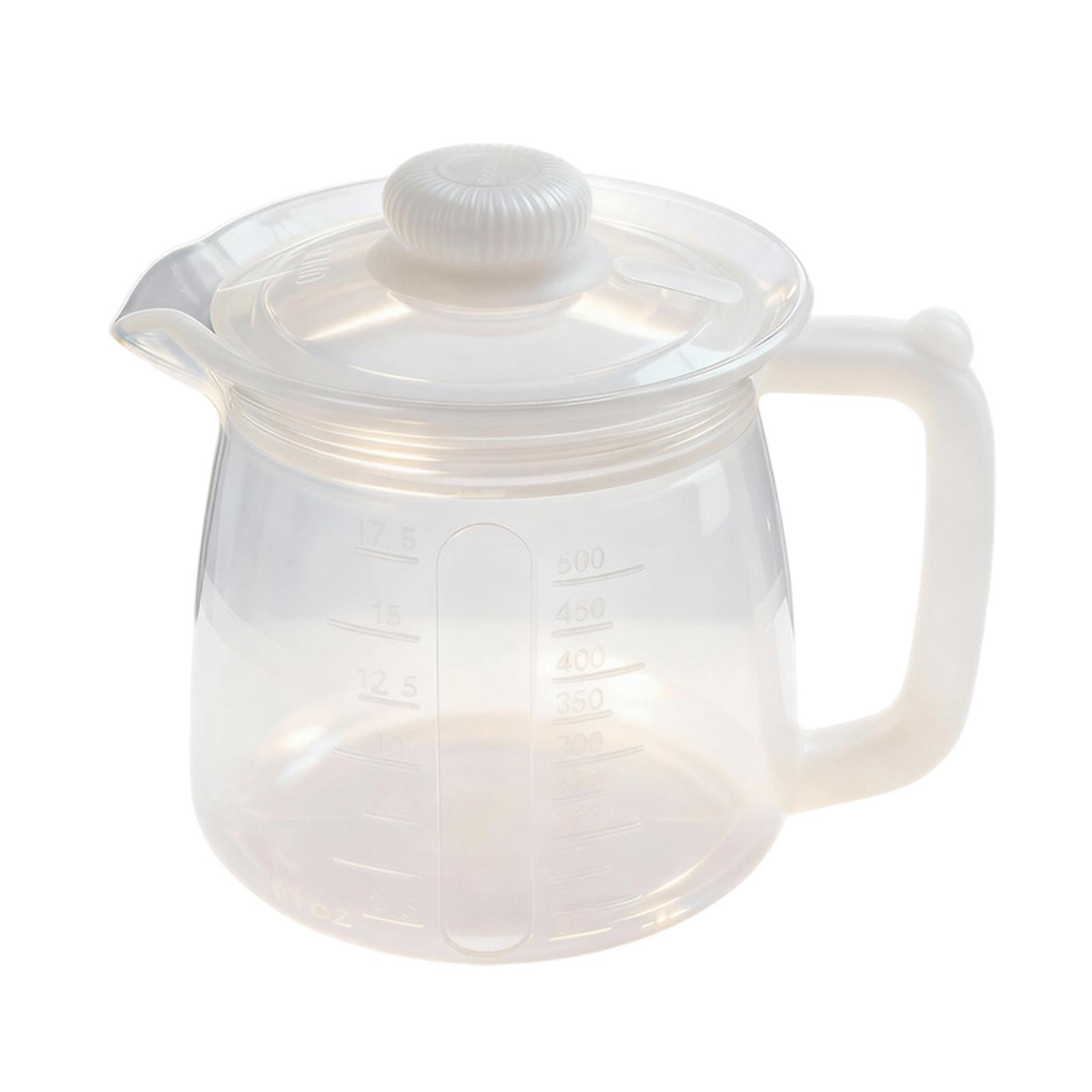 

Silicone Teapot Tea Kettle Leakproof Oil Dispenser Multipurpose 500ml Coffee Pot Water Pitcher for Office Juice Lemonade чистый