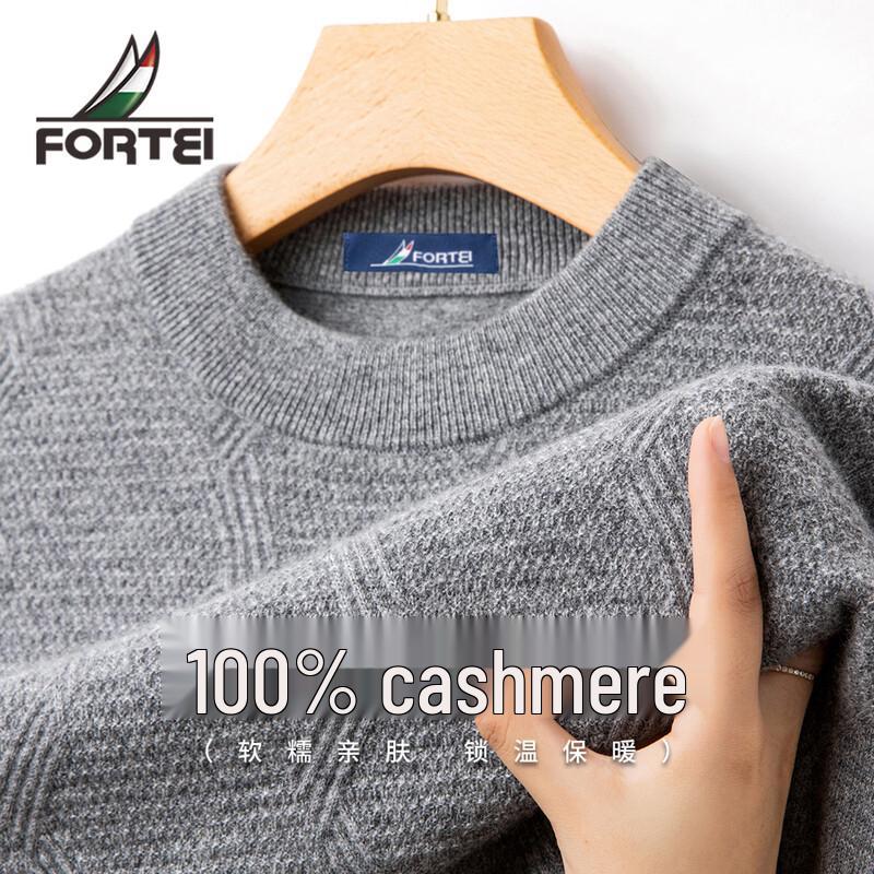 Men s 100% Cashmere Round Neck Pullover Sweater XL 52