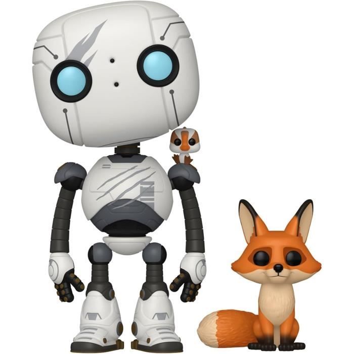 Figurine Funko Pop! - The Wild Robot - Roz avec Joli-Bec &amp; Escobar - Vinyle 10 cm - Détails soignés