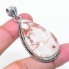 Natural Laguna Lace Agate Gemstone 925 Sterling Silver Pendant 2.21" AP-15313