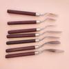 Non-Toxic 7Pcs Art Spatula Soft Paint Oil Painting Wooden Handle Palette Knife Set Gouache Painting Spatula