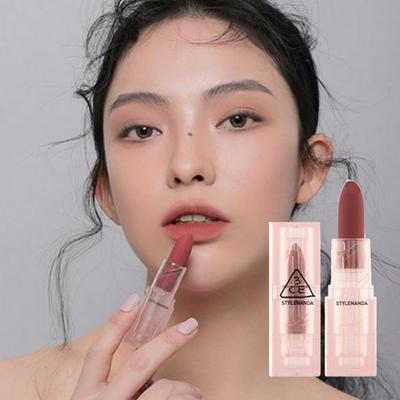 3CE Soft Matte Lipstick, Choose 1 from 15 Colors, Chill Move, 3.5g, 1 Piece