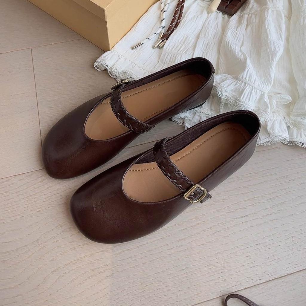 Retro Platform Mary Jane Shoes Women's 2025 Autumn New Fashion Versatile Sports Casual Lightweight Non-slip Small Single Shoes