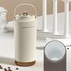 500ml Ceramic Tumbler with Vacuum Keeps Hot or Portable Coffee Water Extendable Lid Included Straw, Insulated, Double-Layered Design, Cold, Cup,