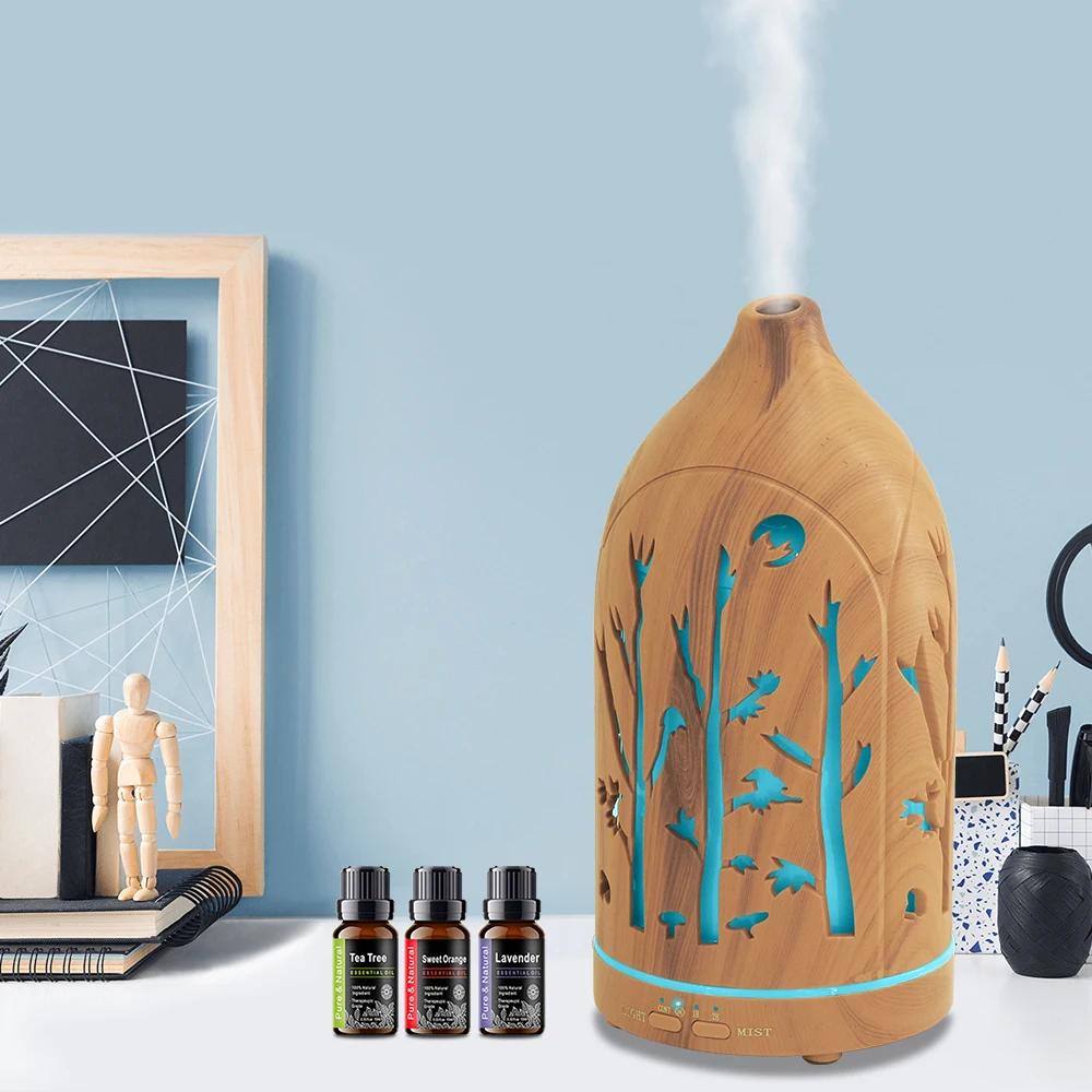 

Aromatherapy Diffuser with 7 Color LED Lights, Auto Shut Off, Quiet Ultrasonic Includes 3 Essential Oils 200ml