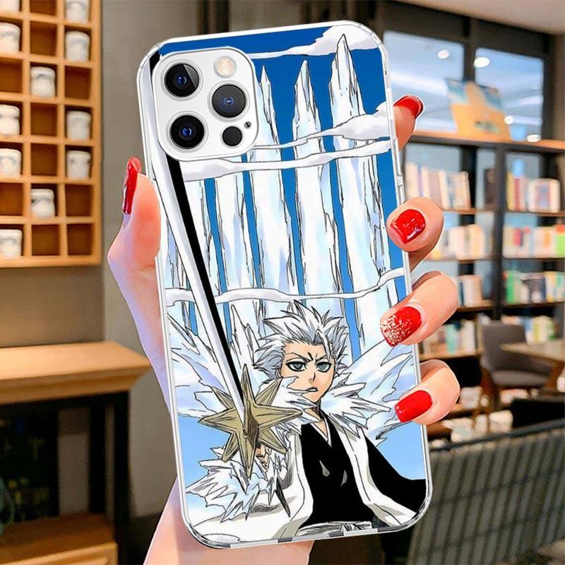 Bleach Hitsugaya Toushirou Cover Phone Case For iPhone 16 17 Air 15 14 Pro Max 16E Phone Case 13 Mini 12 11 7 SE 8 Print Pattern