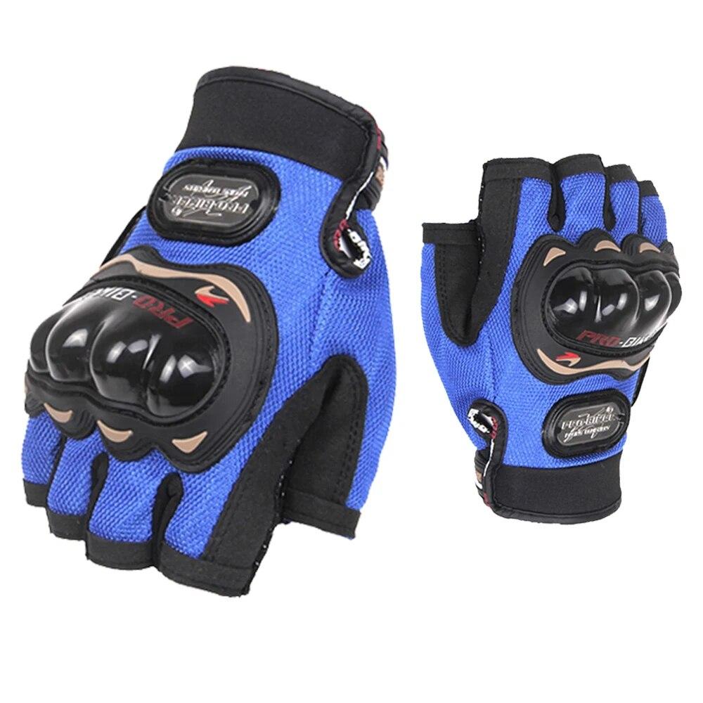 Motorbike Racing Glove Motorcycle Short Finger Gloves Summer Motocross Motorbike Breath Mesh Touch Screen Racing Glove