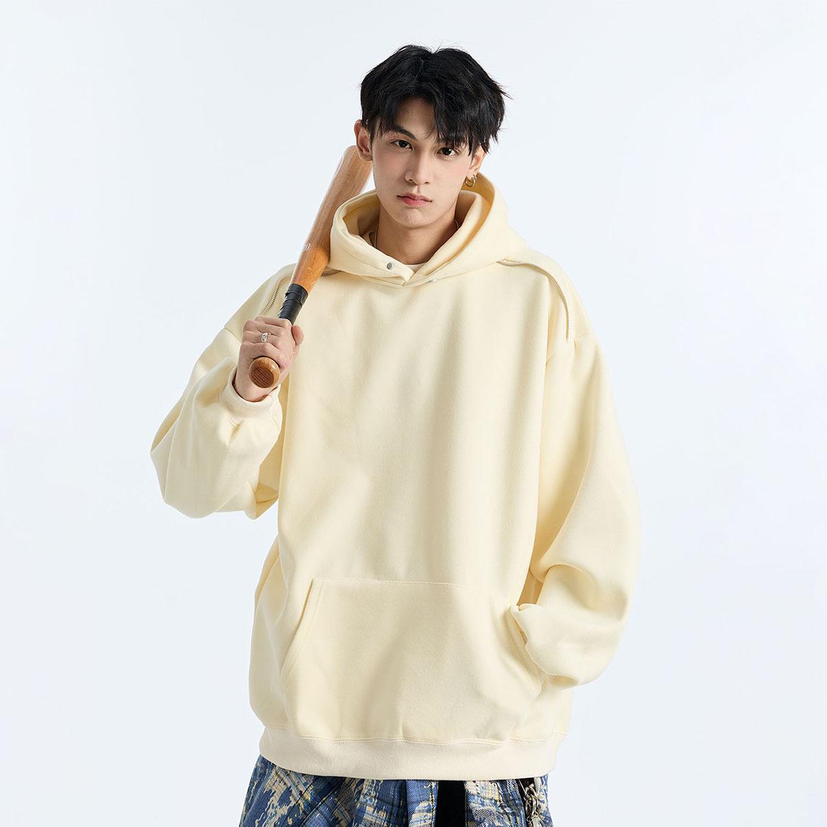 

Men s 400g Oversized Hooded Sweatshirt - Trendy Autumn Casual Jacket 2XL