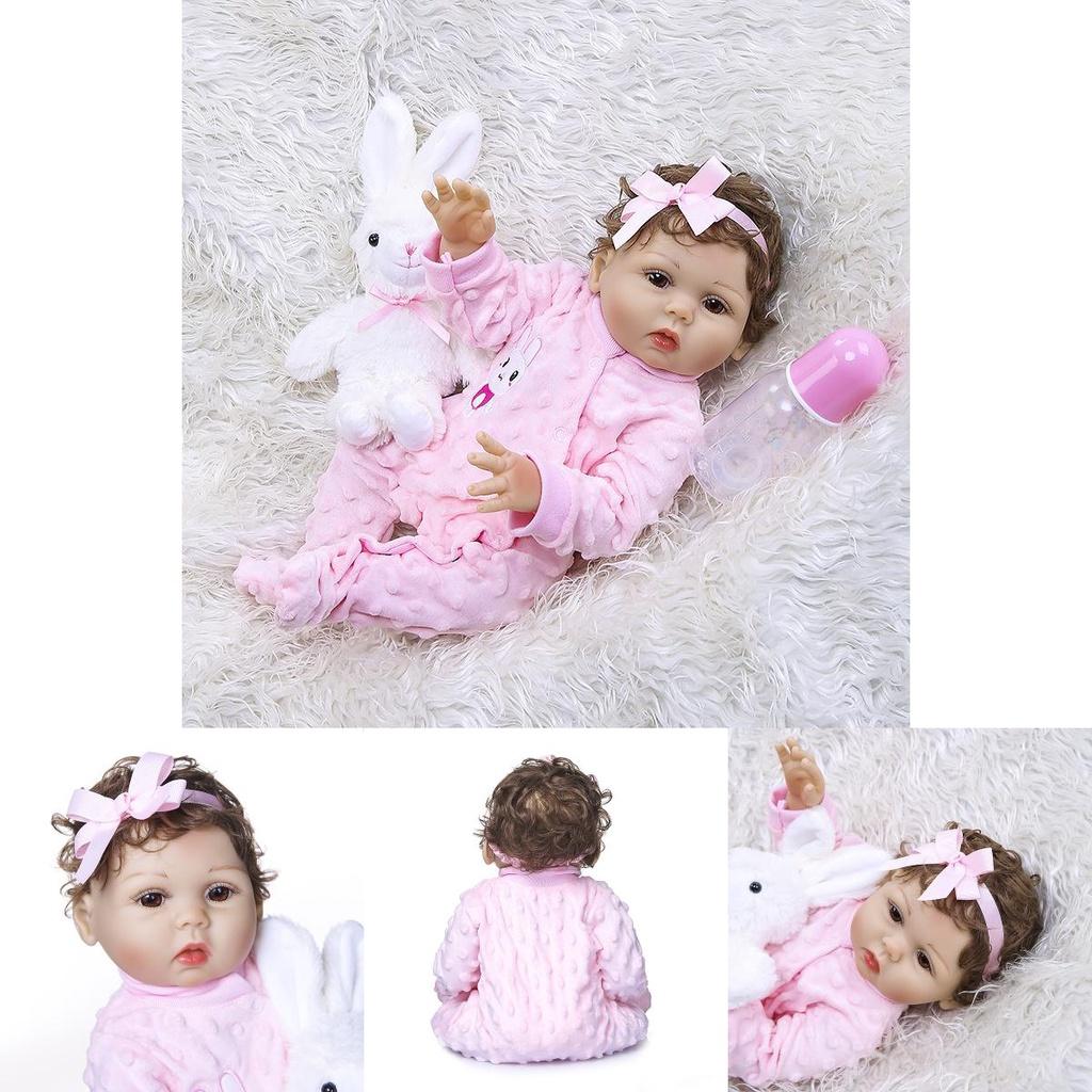 Inch Washable Reborn Baby Doll With Realistic Features And Soft Vinyl Silicone Body**