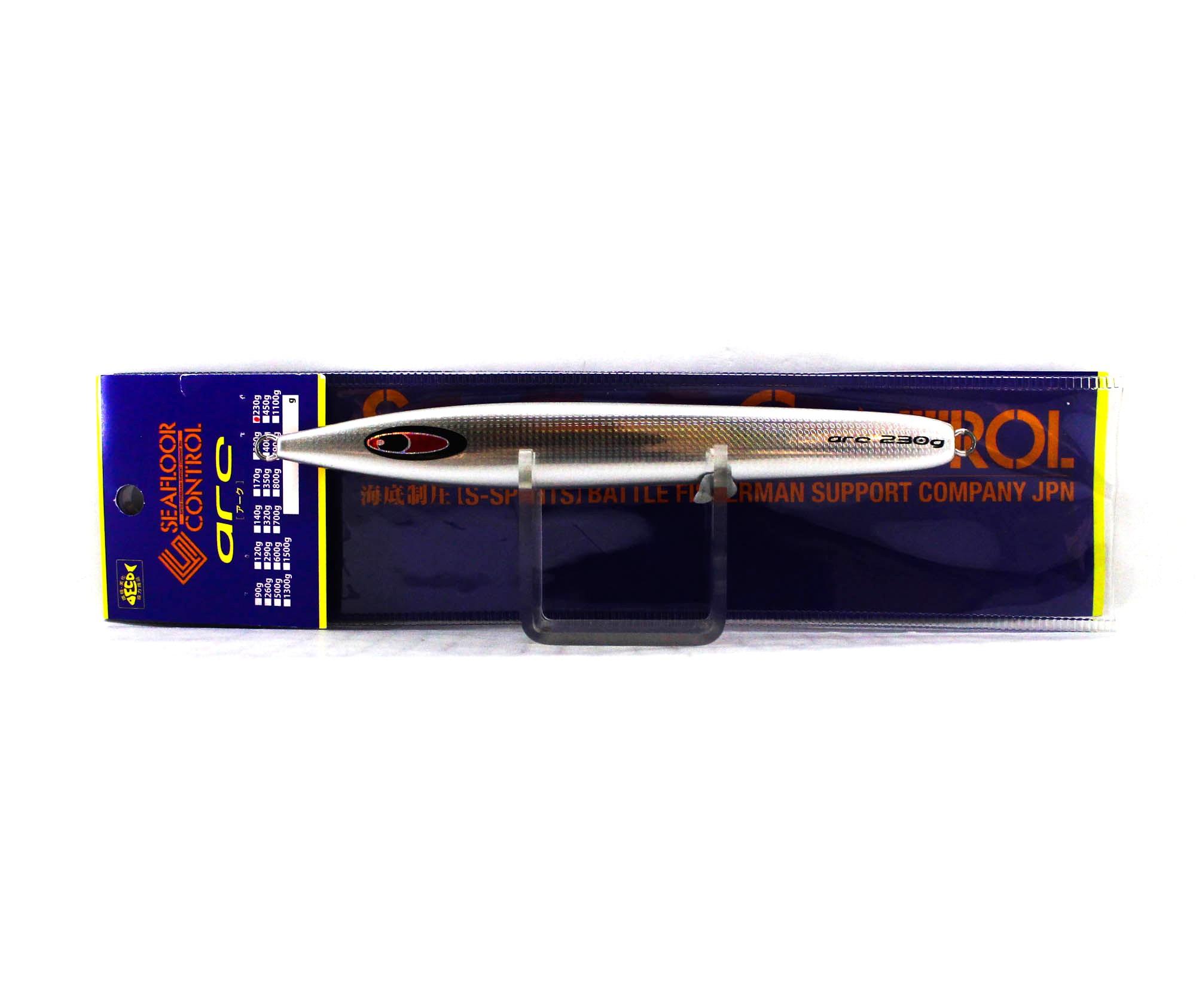 Seafloor Control Metal Jig Arc 230 grams Zebra Orange GR (7539)