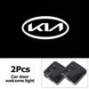 JUNT9 2Pcs HD Car Door Welcome Lights Led Projector Lamp For KIA K5 K9 Ceed Sportage Carnival Stinger Forte Niro RIO Soul EV6 Sorento