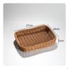 Rectangular Fruit Serving Basket | Rattan Basket, for Snack Display