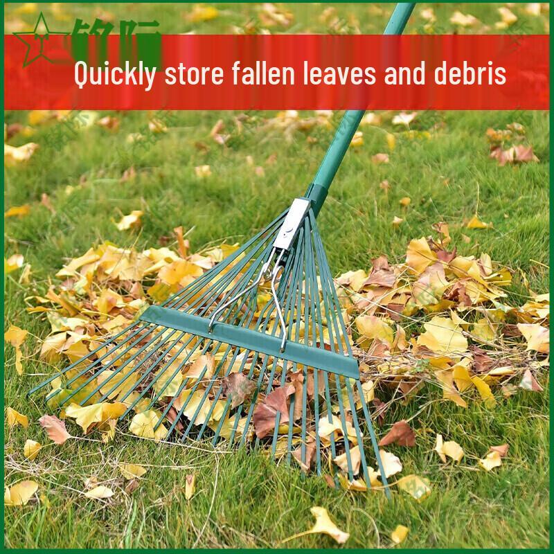Mingji 24-Tine Steel Wire Garden Rake