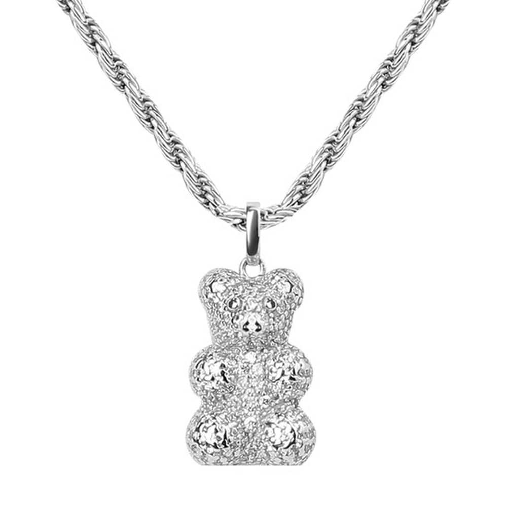 Silver 925 All Cubic Haribo Necklace