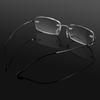 Memory Titanium Rimless Reading Glasses Fashion Blue Anti-Light Glasses Men Square Farsight Glasses For Women +1.0+3.5