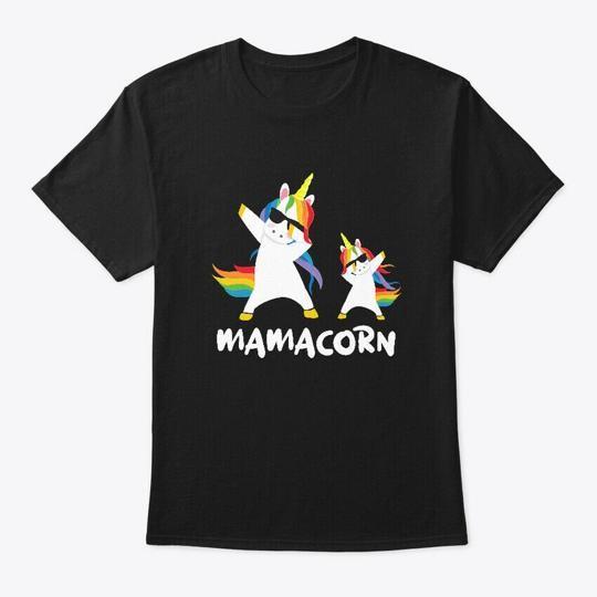 

Funny Mama Mom Mamacorn Unicorn Dabbing T-Shirt Made in the USA Size S to 5XL S