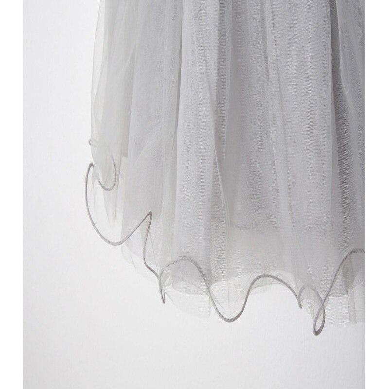 Girls Mesh Tutu Skirts Summer Kid White Lining Long Skirts Solid Fluffy Tulle Princess Ball Gown