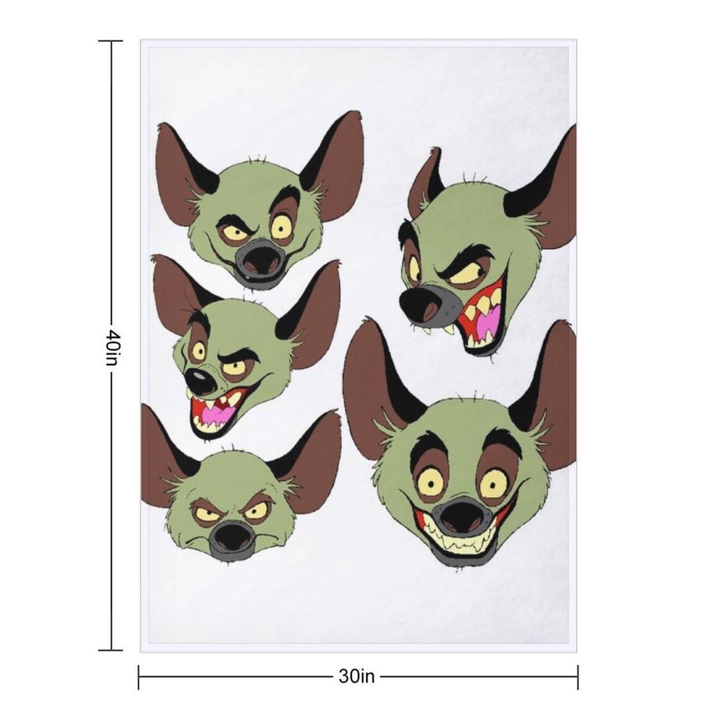 Hyena face pack Throw Blanket anime Soft Plush Plaid sofa bed Summer Blankets