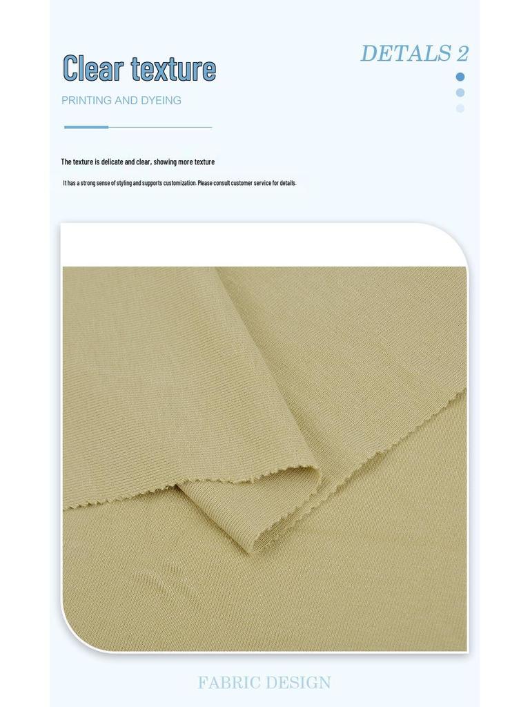 Modal 1x1 Ribbed Stretch Rayon Fabric for Spring/Summer Undershirts & Dancewear