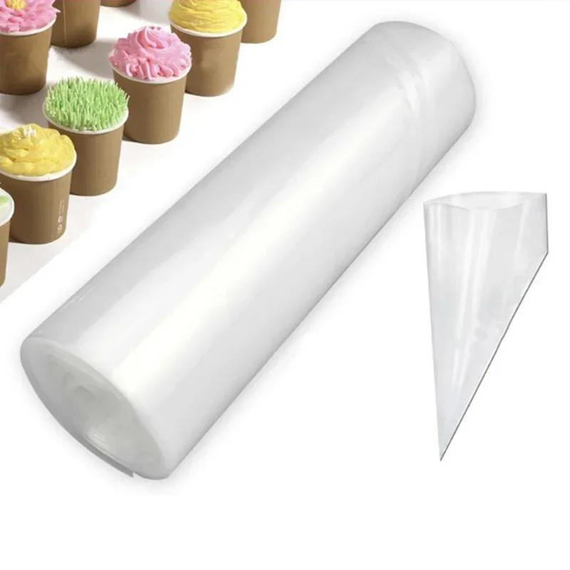 50 Pcs/roll Large Size Disposable Piping Bag Icing Fondant Cake Cream Decorating Pastry Tip Tool Bakeware Cake Tools