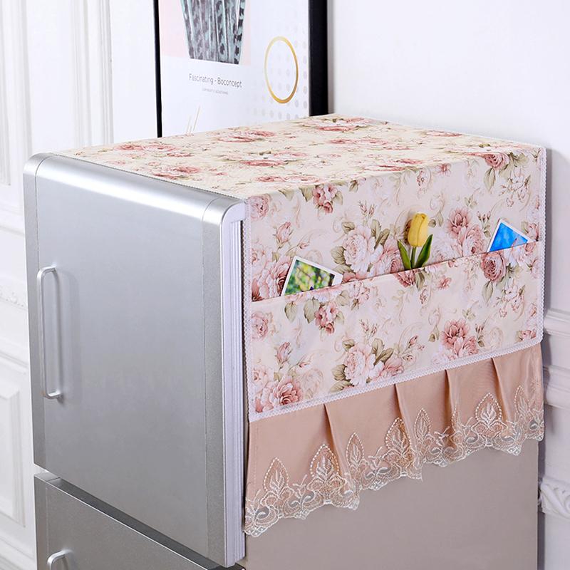 

1 шт. Пылезащитный чехол для холодильника Общая ткань Организация дома Чехол для духовки Ткань Современная простота Чехол для стиральной машины Полотенце 55*130cm