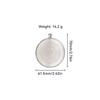 Women Men Vintage Style Round Pendant Base Necklace Hanging Decoration Jewelry Handmade Handicraft Accessories