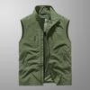 6XL Plus Size Men's Summer Outdoor Hiking Vest Tactical Multi-pocket Lightweight Soft Shell Utility Travel Safari Cargo Vest Men