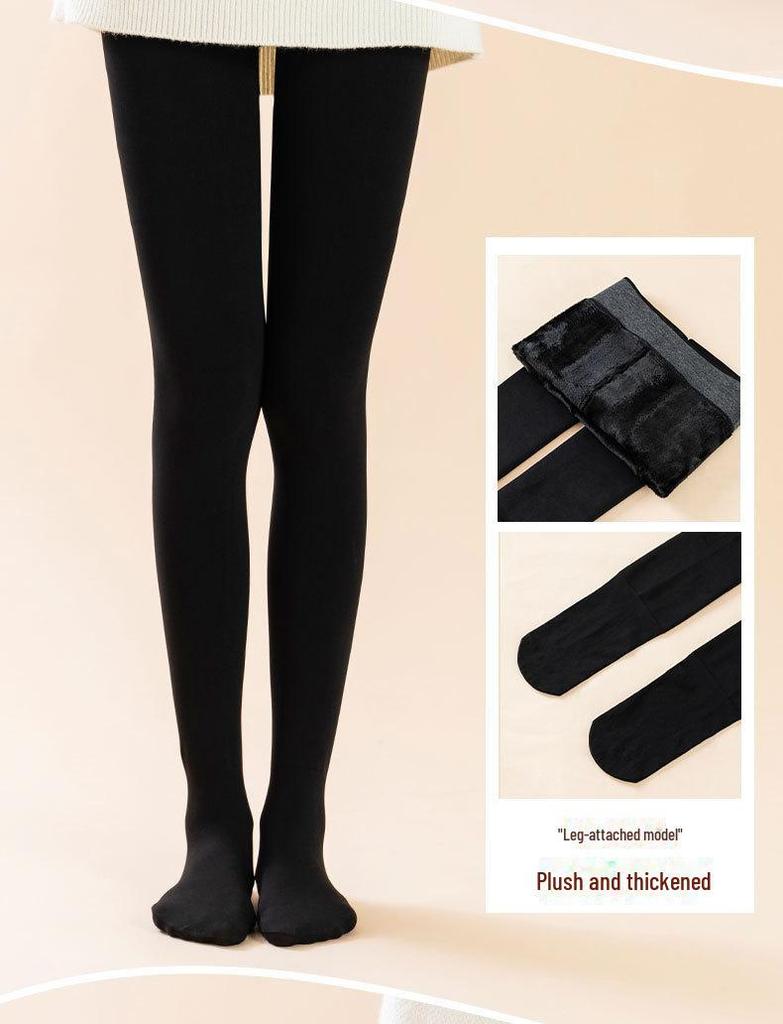 Bonas Nude Fleischfarbene Warme Leggings - Herbst/Winter Samt Strumpfhose