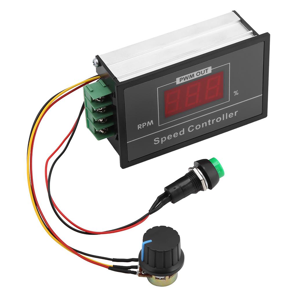 DC 6‑60V 12V 24V 36V 48V 30A PWM DC Motor Speed Controller Start Stop Switch