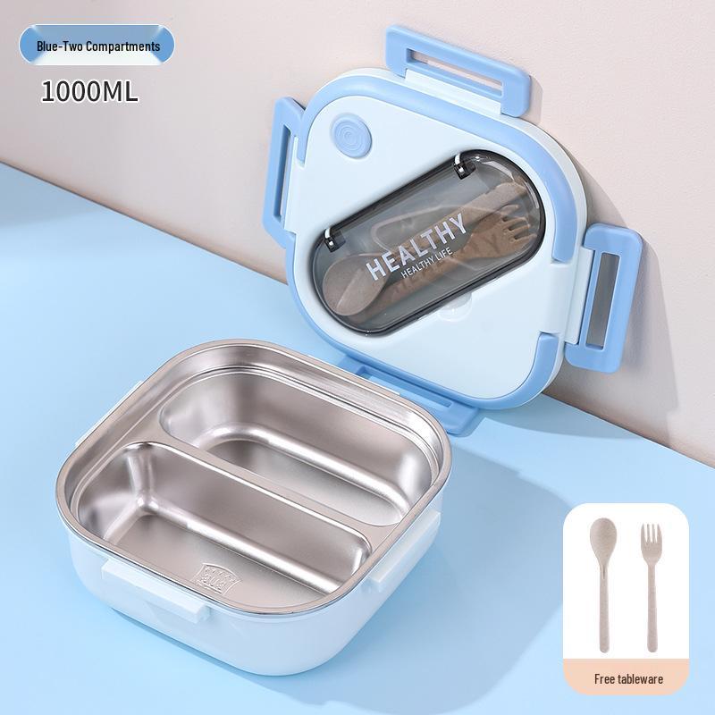 Korean Style 304 Stainless Steel Insulated Lunch Box for Men, Women, Students, and Office Workers