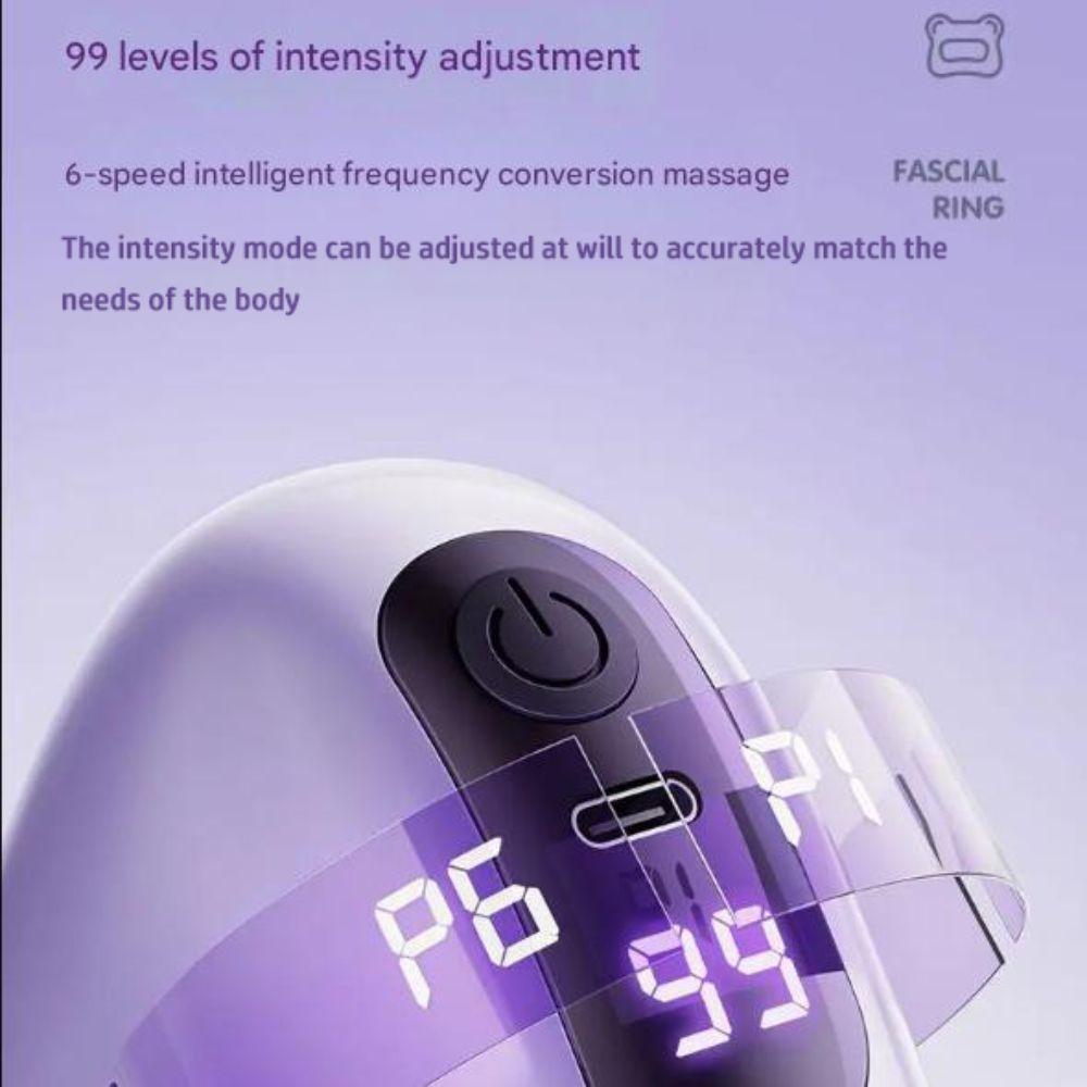 New Hot Compress Electric Fascia Ring Muscle Relaxation With Belt Waist Massager USB Charging Fascia Massager Fat Rejection