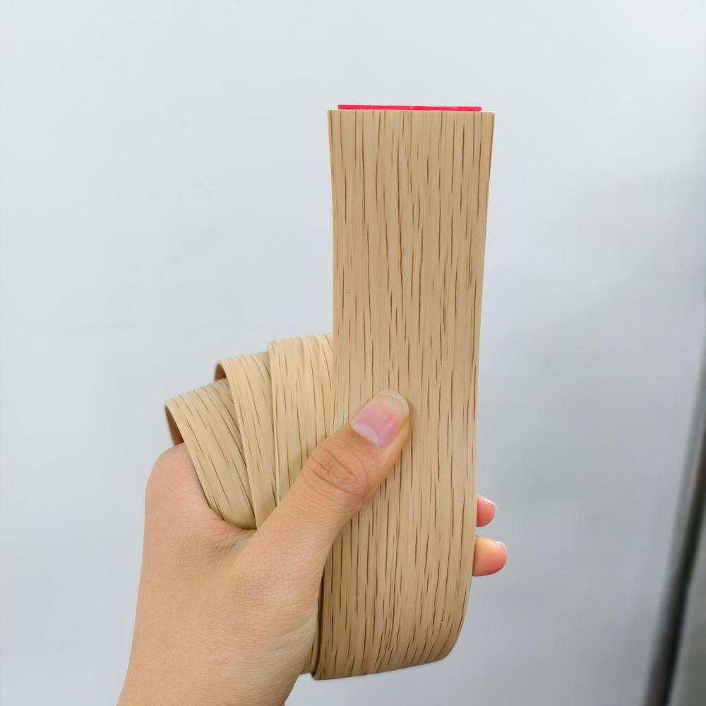 Self-Adhesive PVC Floor Transition Strip, Elegant Wood Grain Plastic Floor Divider, Flooring Cover Strip for Secure Seam Sealing