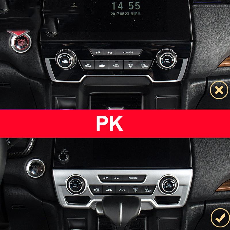 For Honda CRV CR-V 5th 2017 2018 2019 2020 2021 2022 ABS Car Air Conditioning Control Knob Panel Trim Cover Interior Accessories