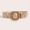 Woven Boho Straw Weave Belt Colorful Ethnic Style Waistband Bohemian Style Belt  Waist Accessories