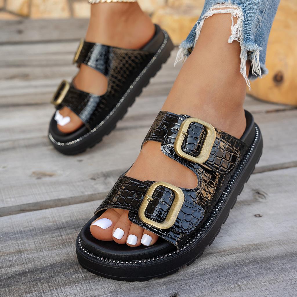 New Large-sized Women's Shoes, Casual and Comfortable Thick-soled Sandals