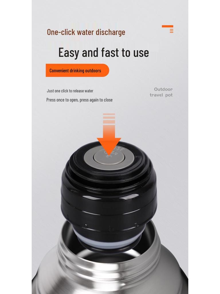 Haers Outdoor 1200ml Edelstahl Isolierter Reisekessel & Becher