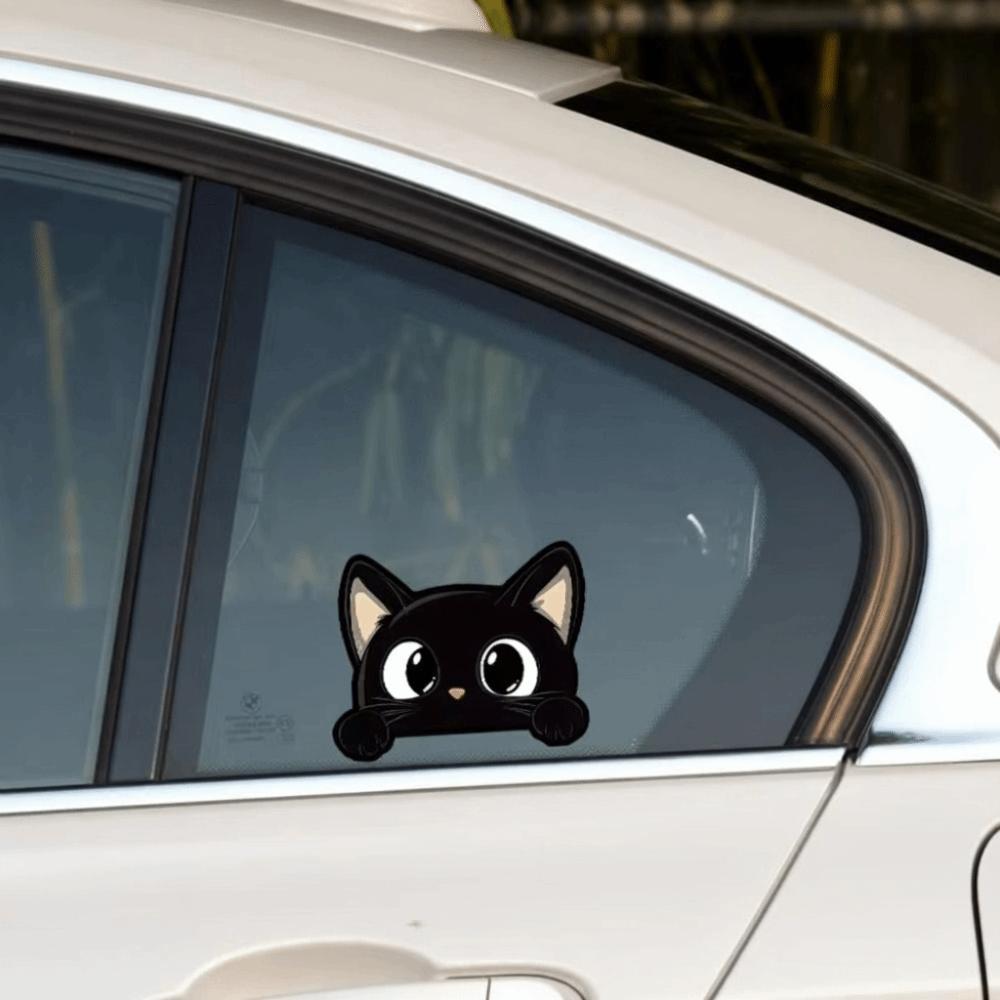 Peek-a-Boo PVC Decals Black Car Styling Cover Car Window Decals Car Electric Motorcycle Stickers