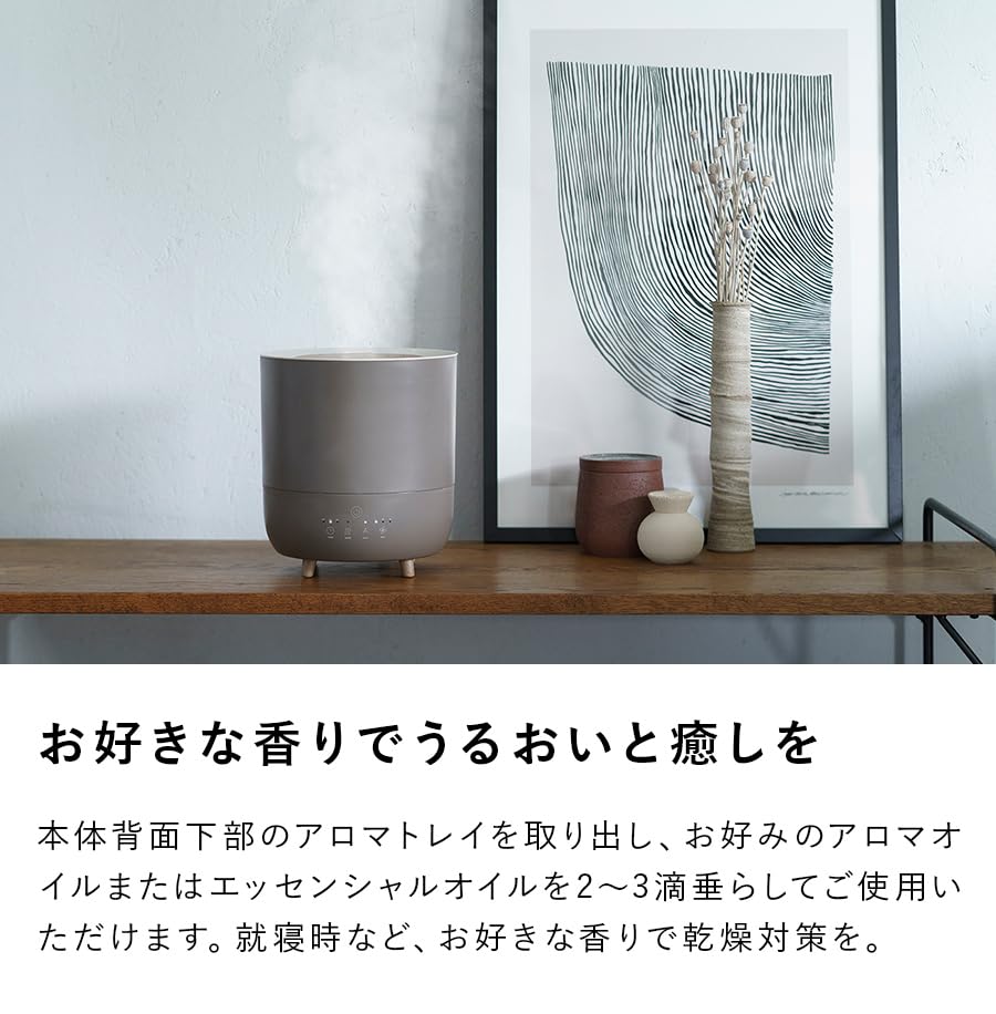 Three Up Hybrid Humidifier Maximum Humidification Volume 10 Tatami Fogmis White with 1 Year Warranty Limited To Authorized 3.5L 350ml/h HB-T2153WH