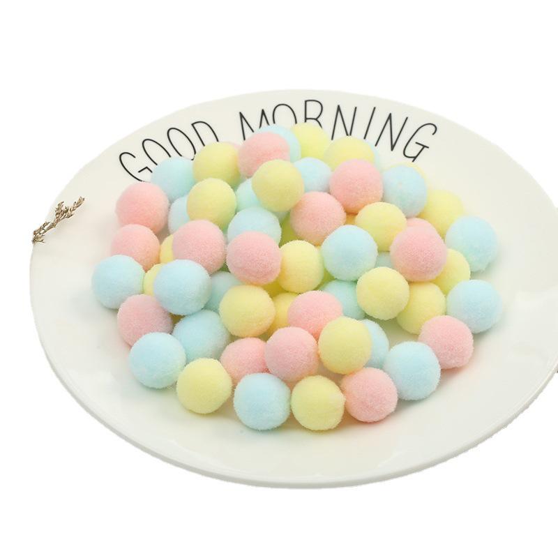 In Stock: High Elasticity Fluffy Polyester Hairball for DIY Handmade Clothing Accessories