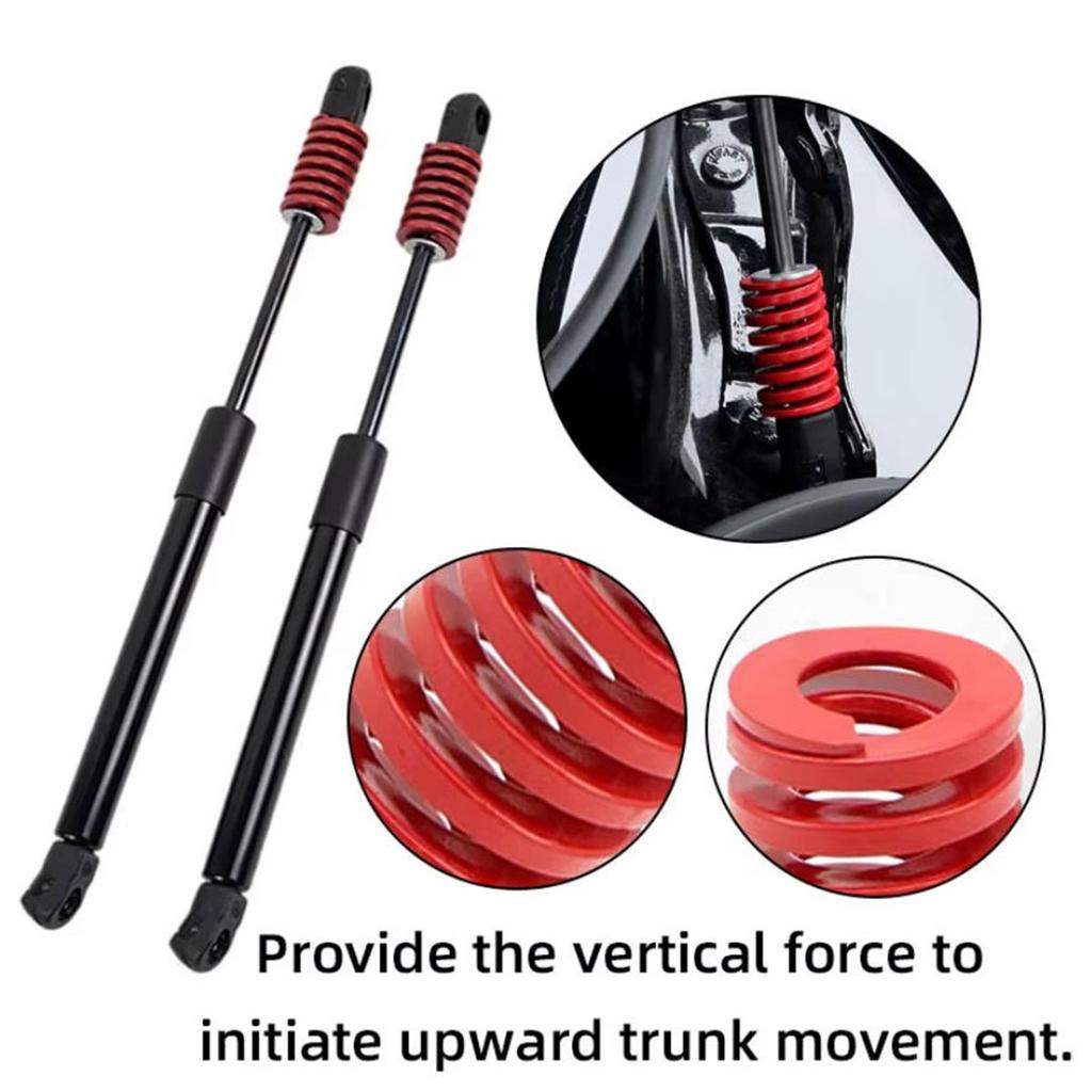 YONGRUN 2PCS Mold Spring Car Rear Trunk Tailgate Support Rod Lifting Rod Tool Red Compression Spring Trunk Shock Absorber Spring