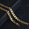 Offerta speciale Collane in oro 18K Timbro 925 Colore argento Catena classica 8MM laterale per Uomo donna Gioielli raffinati Festa di matrimonio