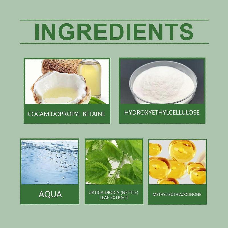 Brennnesselshampoo Verbessert die Kopfhautreinigung Shampoo Pflegt das Haar tiefenwirksam leicht und nicht fettig