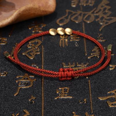 Friendship Bracelet with Charms Adjustable Handmade Temperament Ornamental Decorate Accessories Unisex Handmade Braided Bracelet