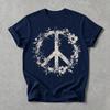 Boho Floral Peace Shirt Retro Vintage Women's Unisex Graphic Tee