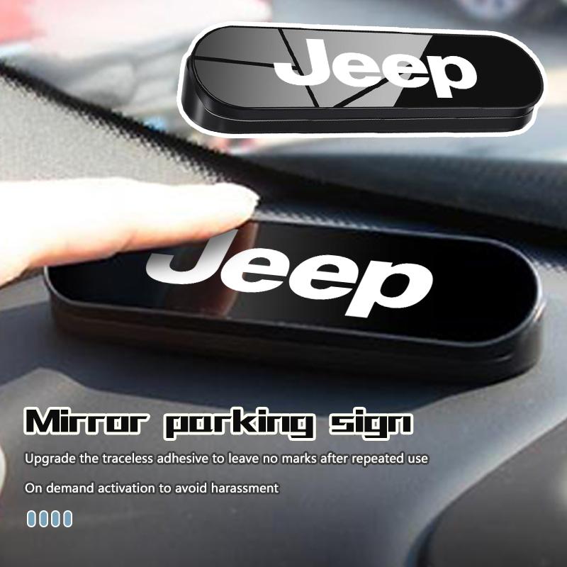 For Jeep Car Parking Card Telephone Number Card Hidden Parking Plate Compass Renegade Cherokee Wrangler JK Patriot Liberty AJW1