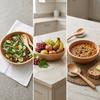 Large Capacity Wooden Rice Bowl Smooth Retro Classic Soup Bowl Thickened Round edges Creative Bowl Home Dining