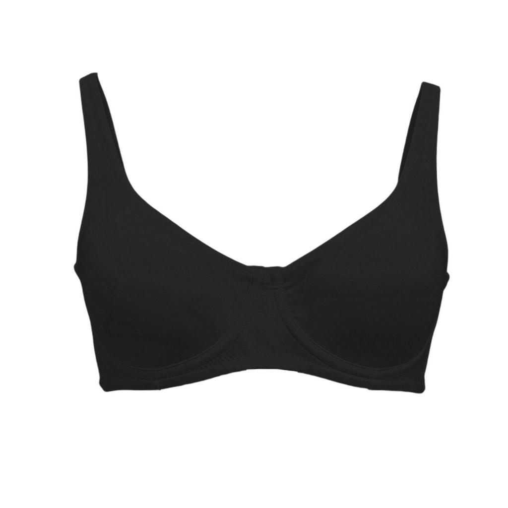 Zeriluna Nude Underwire Non-Padded Bra with Wide Straps - Comfortable, Skin-Friendly Push-Up Lingerie