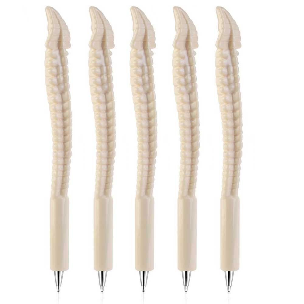 5-10pcs Bone Ballpoint Pen Creative Novelty Pens Black Ink for Halloween Artist  Nurse School Office Party
