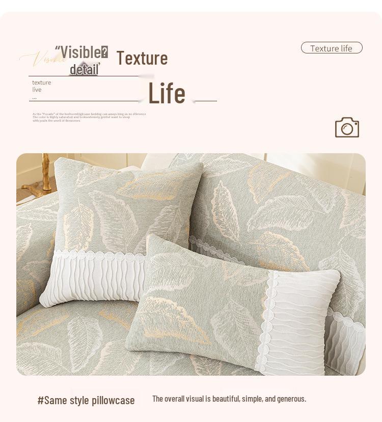 2025 Luxurious Cream Sofa Cushion - Non-Slip, Year-Round Comfort Cover