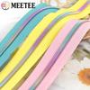 1/2/3/4/5M Meetee 5# Nylon Zipper Tapes Decor Rainbow Teeth Zips for Pocket Handbag DIY Coat Zip Repair Kit Sewing Accessories